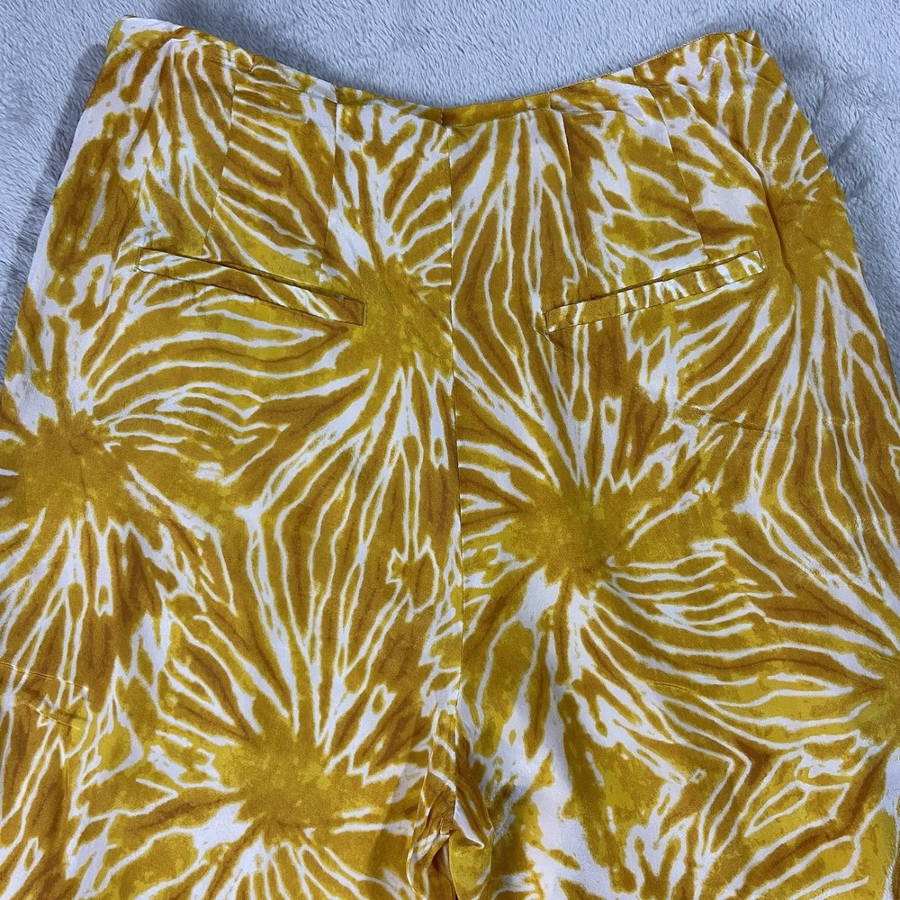 Scotch & Soda Viscose Tie Dye Wide Leg Trousers Yellow Women's S Boho Dopamine - Picture 14 of 15